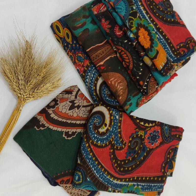 شال نخی طرحدار 