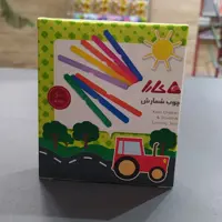 چوب خط شمارش کارا دارای 60 عدد چوب خط رنگی آموزش و سرگرمی