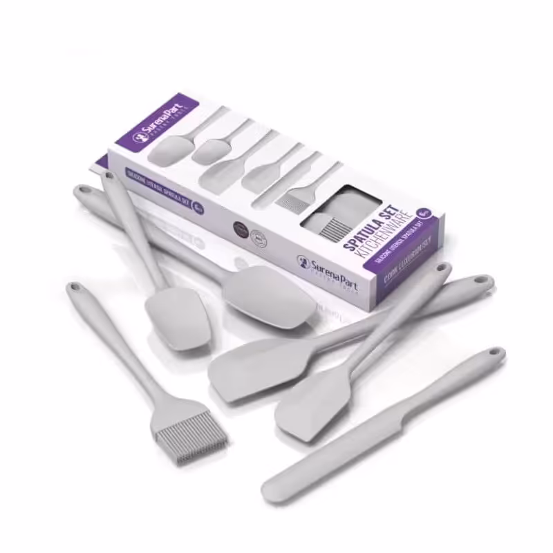 ست لیسک و ابزار آشپزخانه تمام سیلیکونی مجموعه 6 عددی