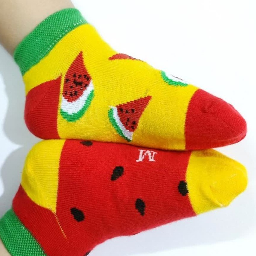 جوراب یلدایی تابتا مچی بچگانه نخی نرم و لطیف ریز بافت مناسب سنین 1 تا 9 سال