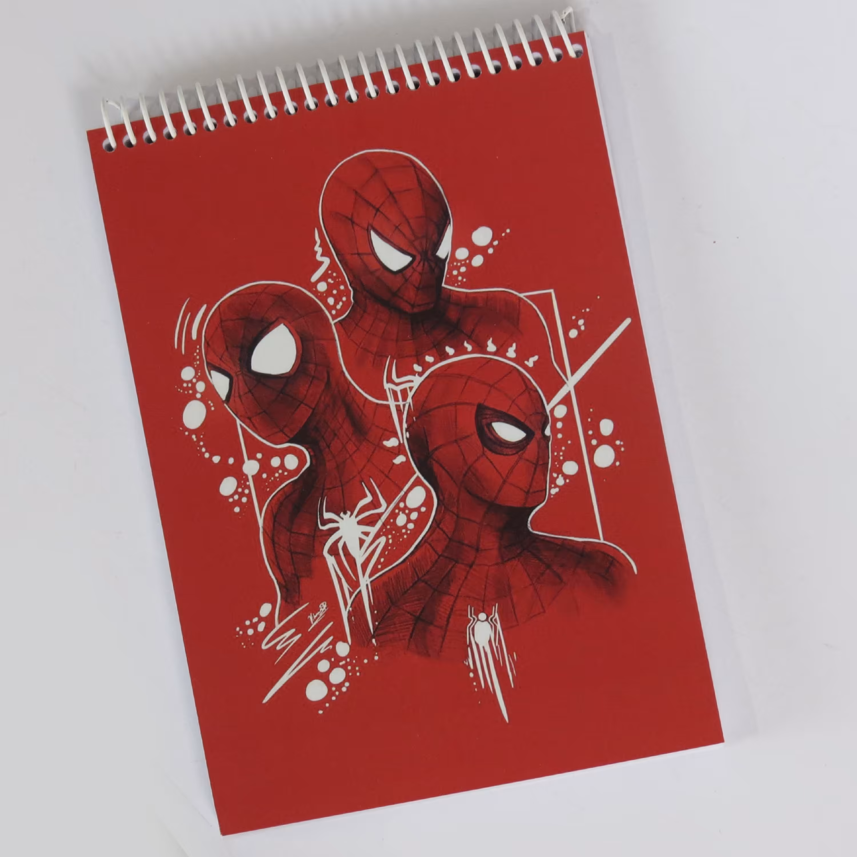 دفتر یاداشت بزرگ سیمی 80 برگ مرد عنکبوتی