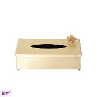جا دستمال کاغذی سالینو مدل پروانه برنجی کد B-413