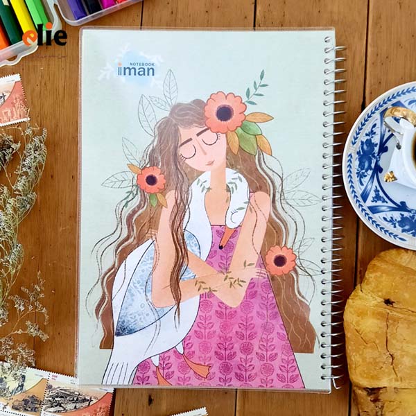 دفتر 100 برگ ایمان طرح 015
