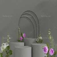 بک دراپ عکاسی محصول با گل | گرافیک با طعم تربچه