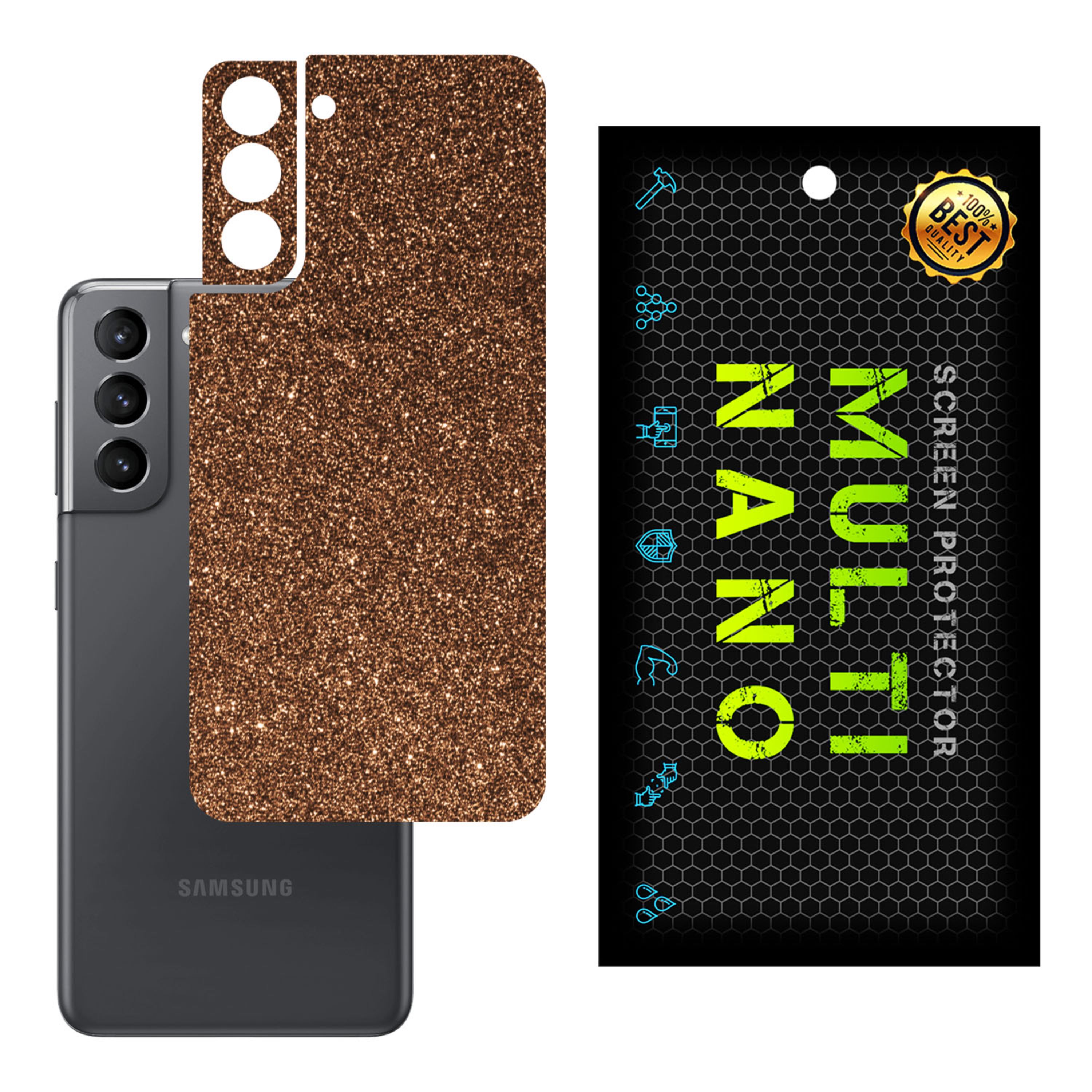 برچسب پوششی MultiNano مدل X-G1F-Bronze برای پشت موبایل سامسونگ S21