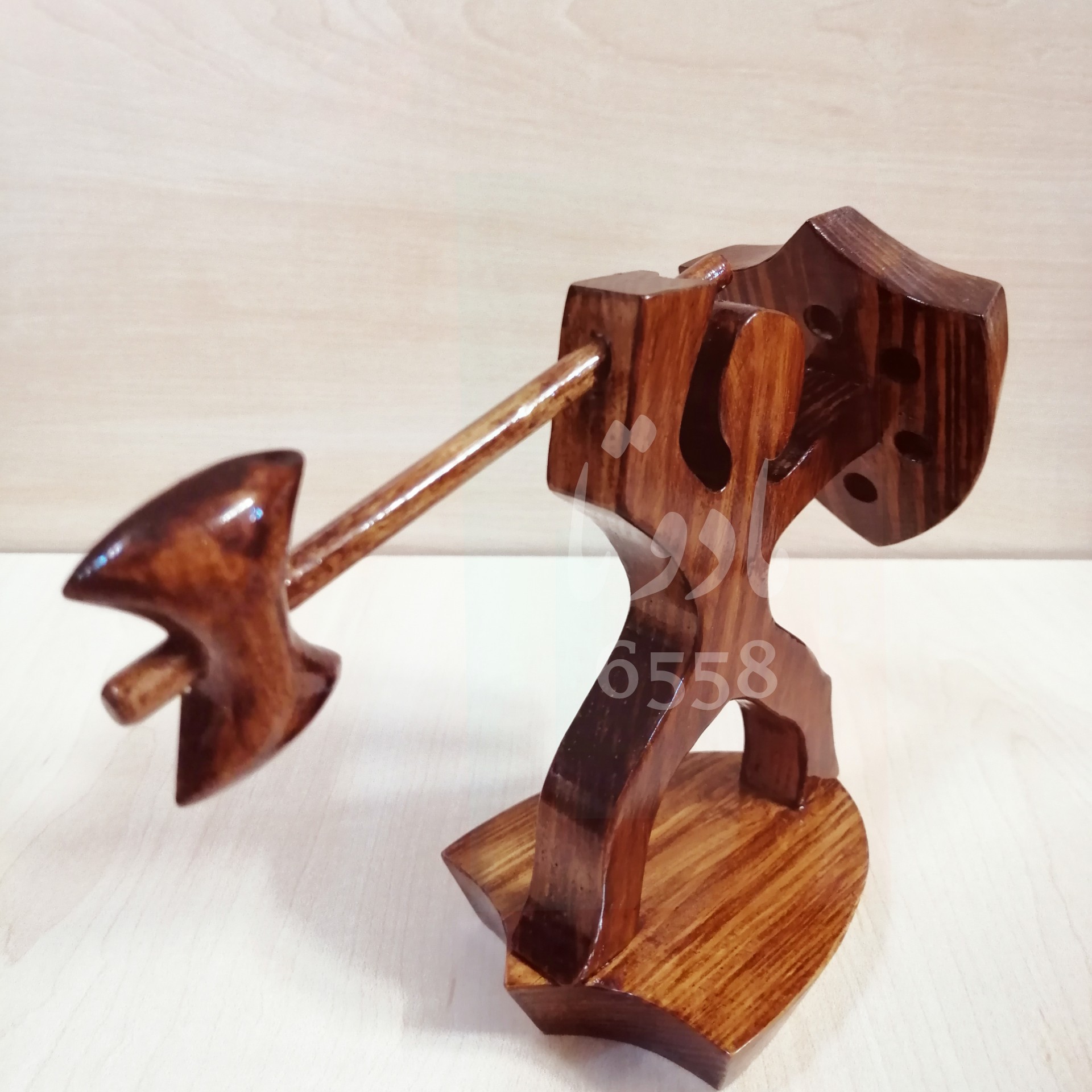 جامدادی رو میزی چوبی کار دست