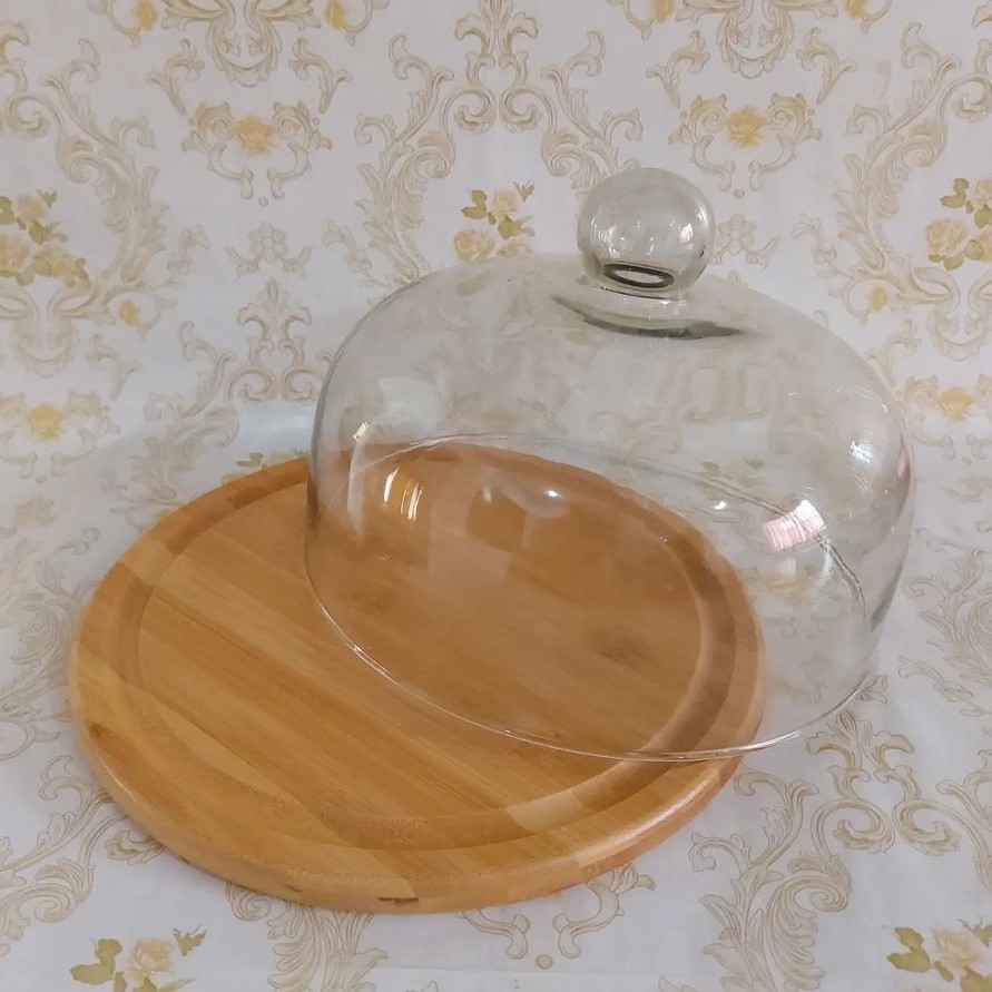 ظرف کیک درب شیشه ای برند وگاتی سایز متوسط