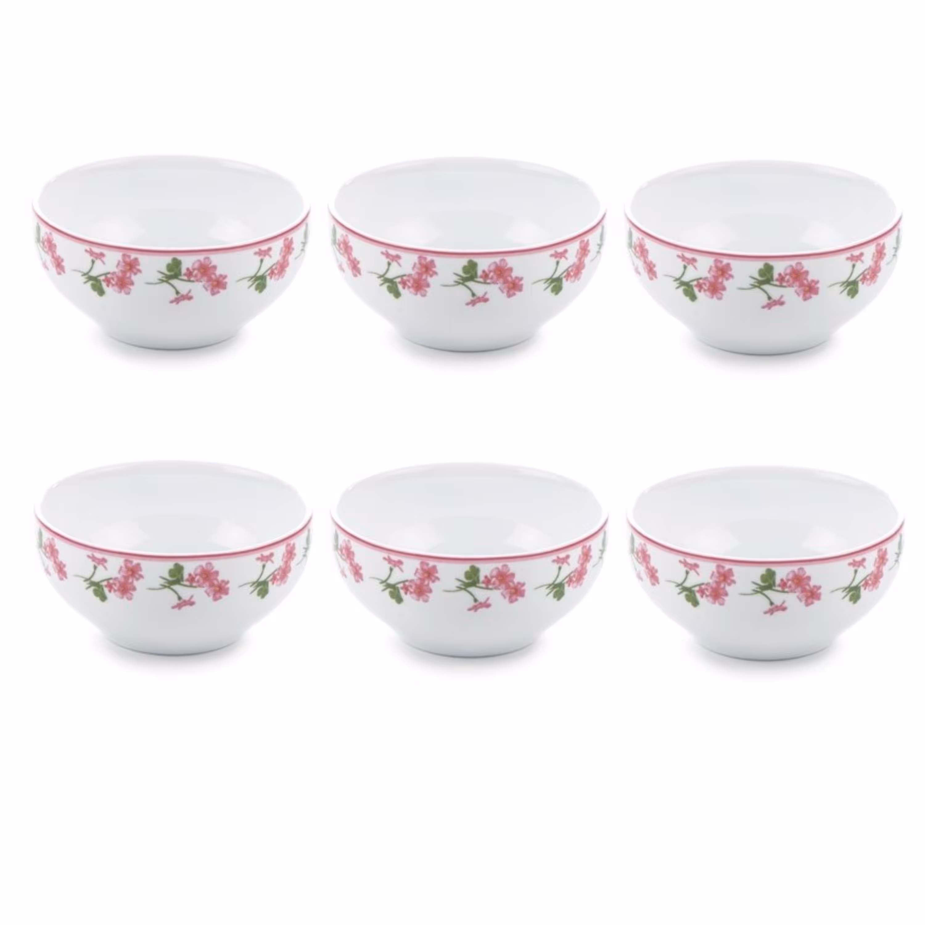 پیاله چینی زرین ایران سری ایتالیا اف مدل یاس بسته 6 عددی