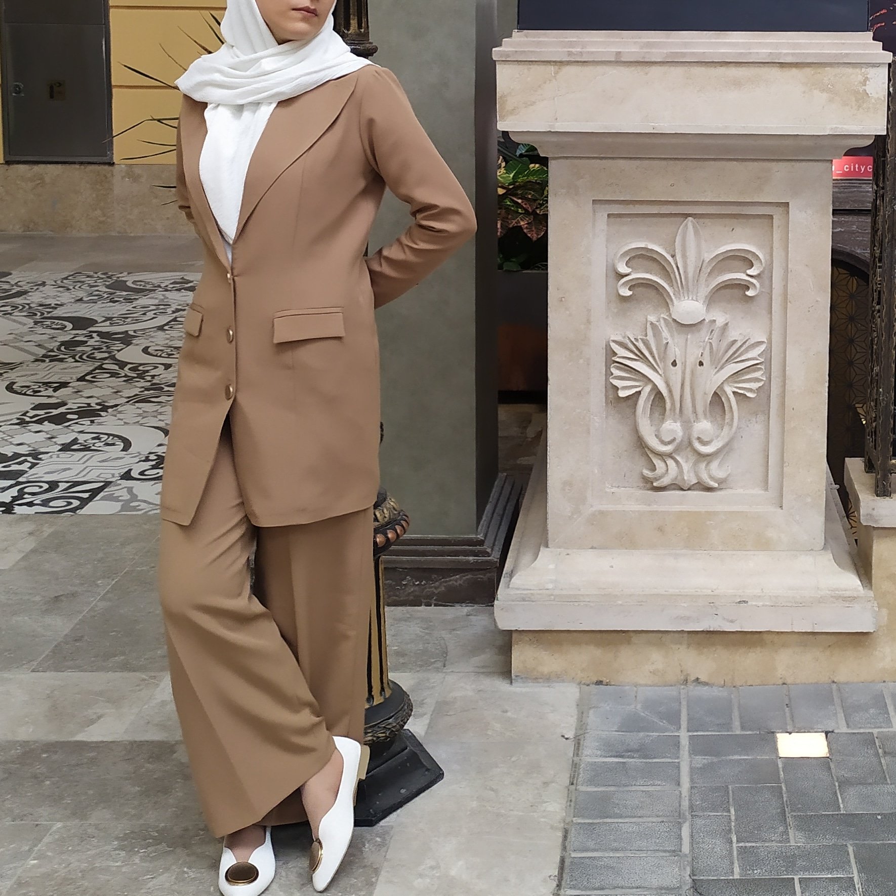 مانتو شلوار زنانه مدل کتی بلند، بسیار شیک و تنخور زیبا