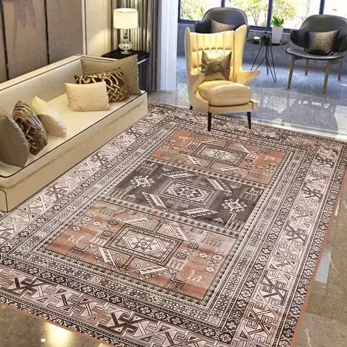 کاور فرش و روفرشی کشدار طرح سنتی جذاب 12 متری با بهترین کیفیت و چاپ کد 1113