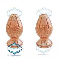 بسته دو عددی نمکدان مسی مدل تخم مرغی