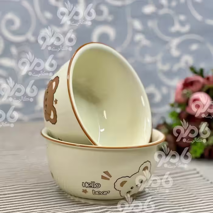 کاسه ساده 16سانت خرسی کد88