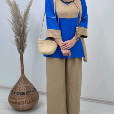 مانتو شلوار شانتونمدل رز