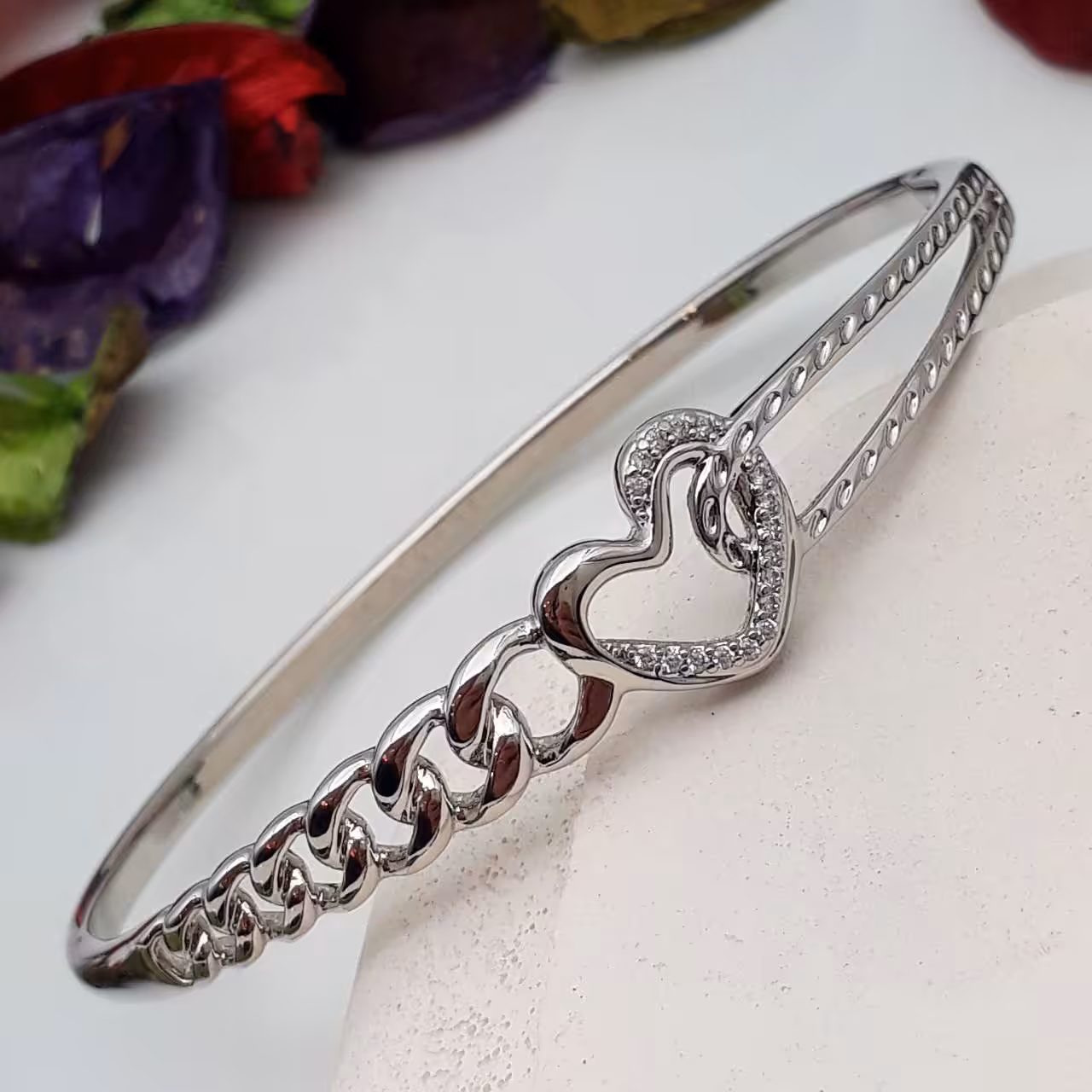 دستبند  ژوپینگ با کیفیت بالا رنگ ثابت و ضد حساسیت کد2