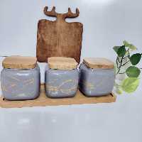 پاسماوری 3تیکه  چوب وسرامیک طرح ماربل 