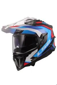 کلاه کاسکت موتورسیکلت آبی EXPLORER C CARBON FRONTER II ایمنی LS2