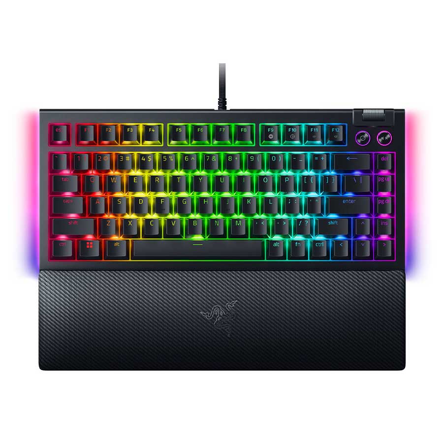 قیمت و خرید کیبورد گیمینگ باسیم ریزر BlackWidow V4 75-Percentage Orange Switch | یاس ارتباط