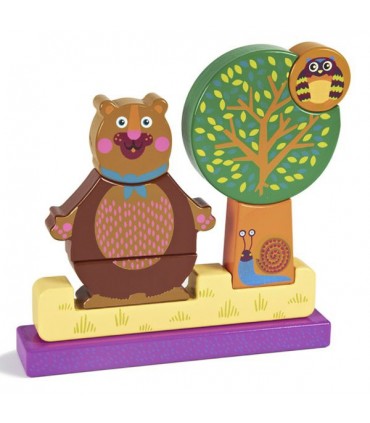 پازل سه بعدی چوبی خرس Oops Imagine Puzzle Forest