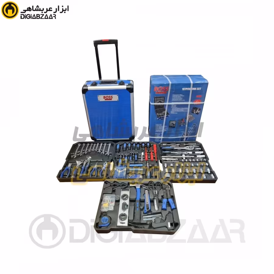 مجموعه 187 عددی ابزار باس (boss)
