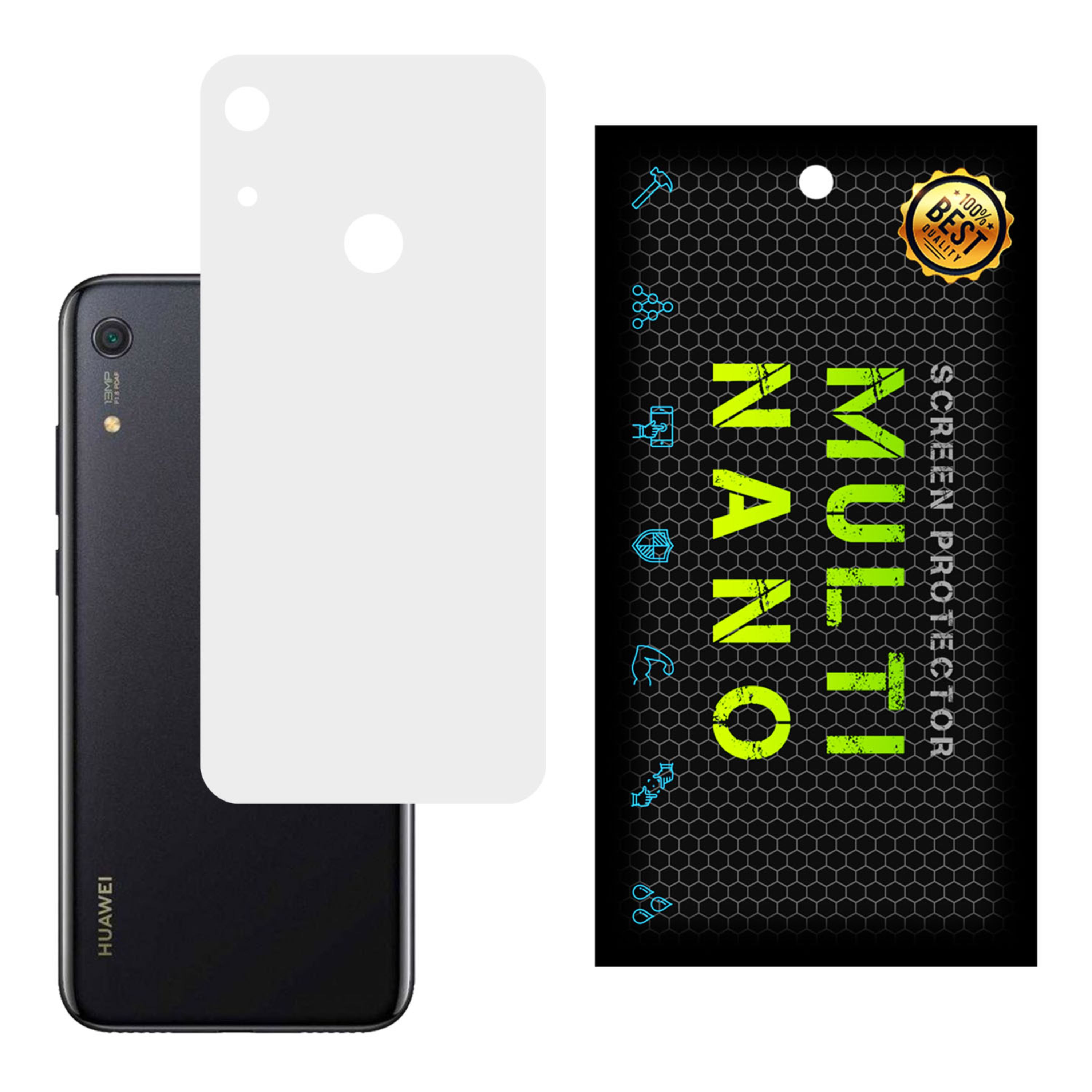 برچسب پوششی MultiNano مدل X-F1M- White برای پشت موبایل هواوی Y6S 