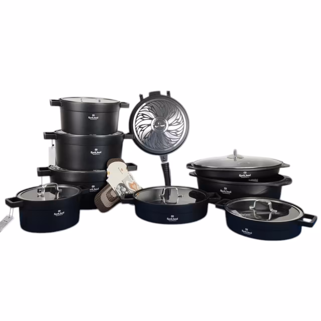 سرویس قابلمه چدن 21 پارچه راکلند مدل تمیس Rk210p