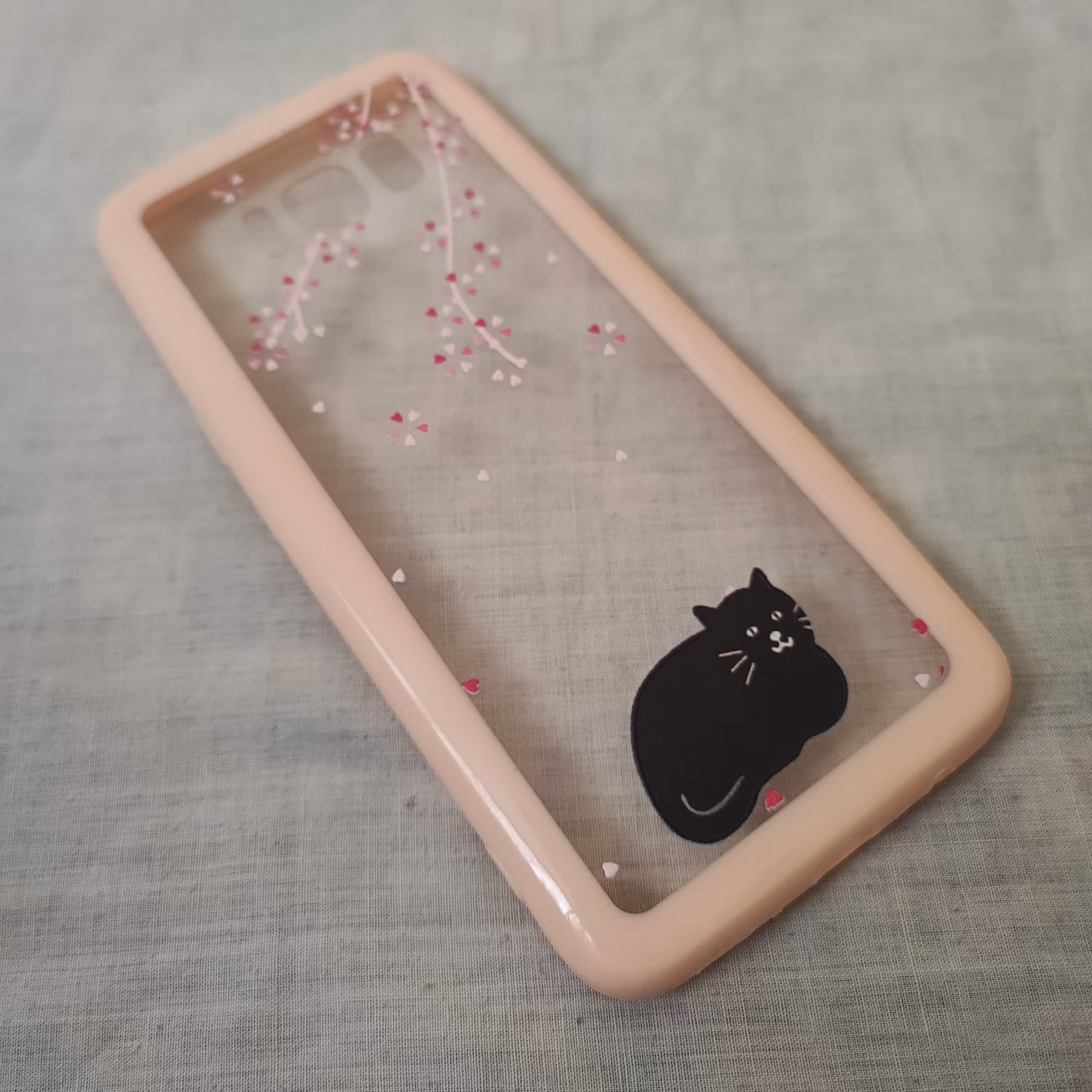 قاب صورتی طرح دار گوشی سامسونگ s8