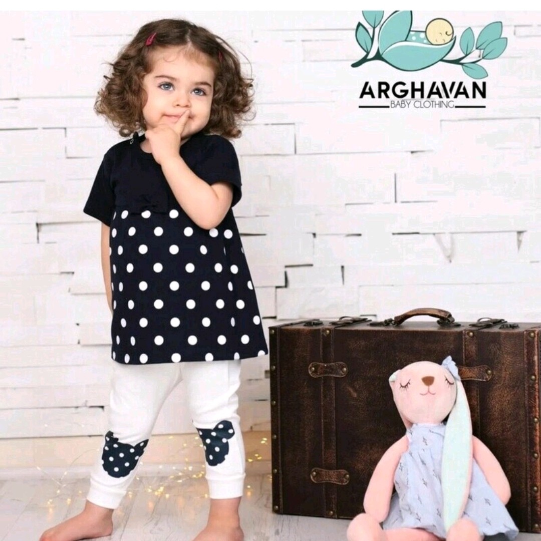 بلوز وشلوار نخ پنبه طرح مینی موس