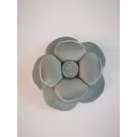 کوسن طرح گل رنگ طوسی