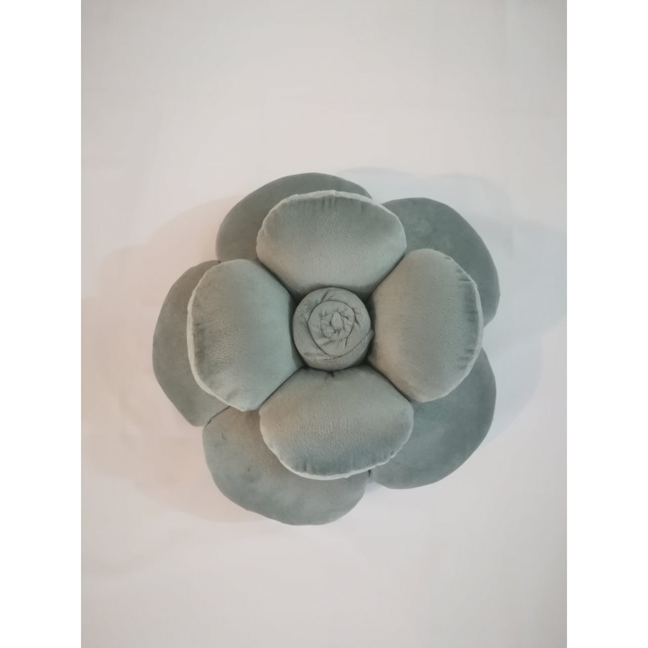 کوسن طرح گل رنگ طوسی