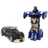 ماشین پلیس و ربات تبدیل شونده قدرتی اسباب بازی