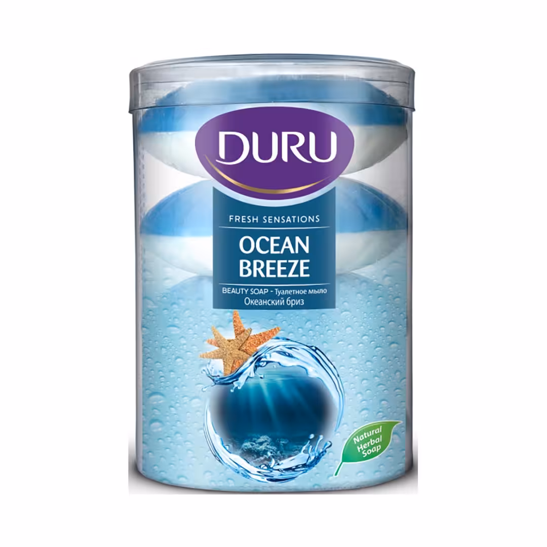 صابون دورو لیوانی 4 عددی مدل اقیانوسی DURU | فروشگاه ارس ترک