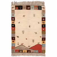 گبه دستباف یک متری شرکت سهامی فرش ایران طرح کفساده کد 610837