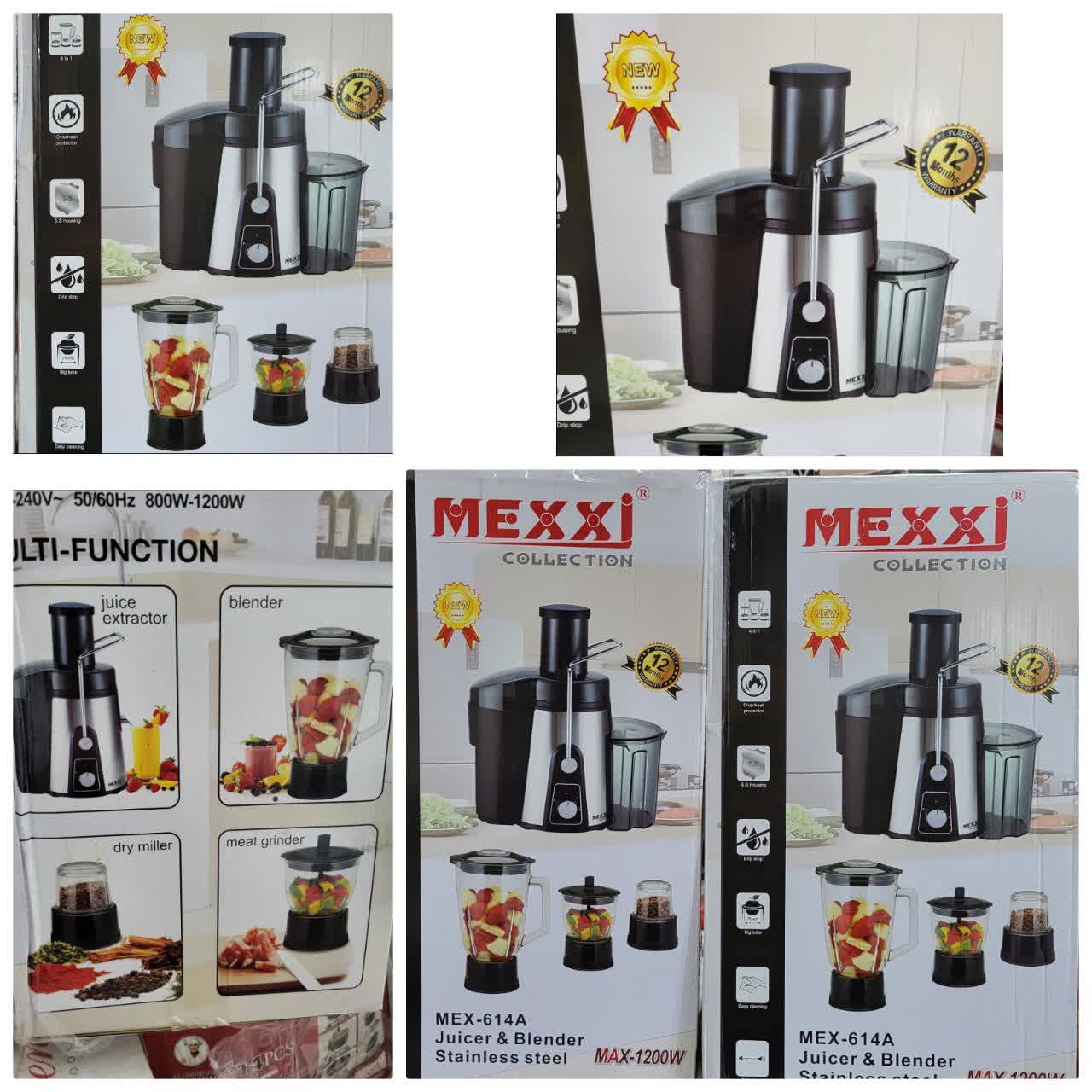 آبمیوه گیری 4 کاره بزرگ و تمام استیل اصلی 1200 وات