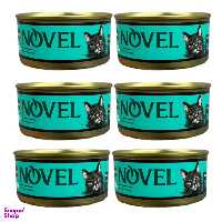 کنسرو غذای گربه نچرال نوول (Nouvelle) مدل Tuna وزن 120 گرم بسته 6 عددی