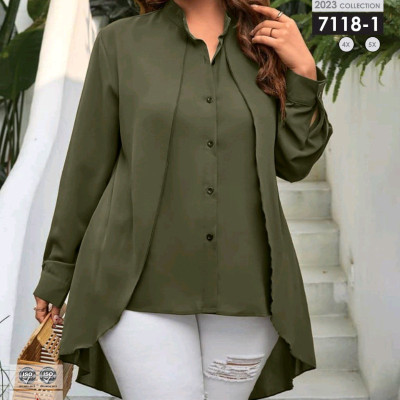 شومیز مجلسی خاص بیگ سایز 7118