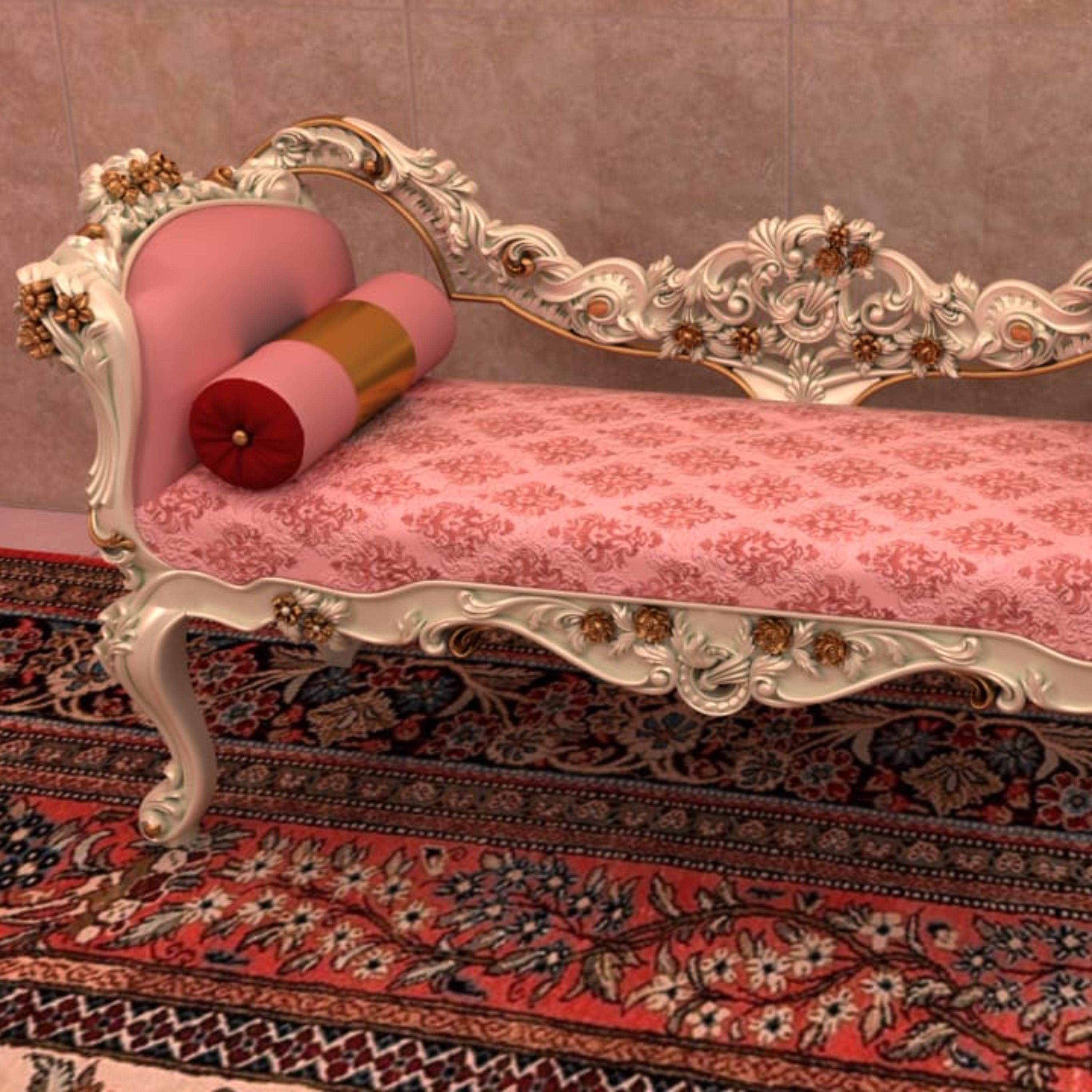 مبل شزلون مدل پشت منبتی شیدا