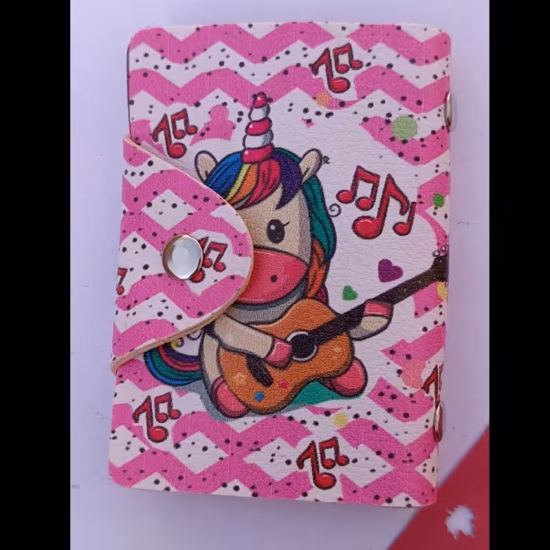 جاکارتی فانتزی چرم مصنوعی دارای 10 کاور کارت(کد 08)