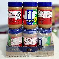 کره بادام زمینی جیف آبی کرانچی(454گرم)اصلی درجه یک کره بادام زمینی jif مدل کرانچی(1عدد)