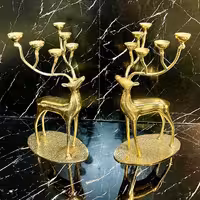 گوزن جاشمعی برنزی