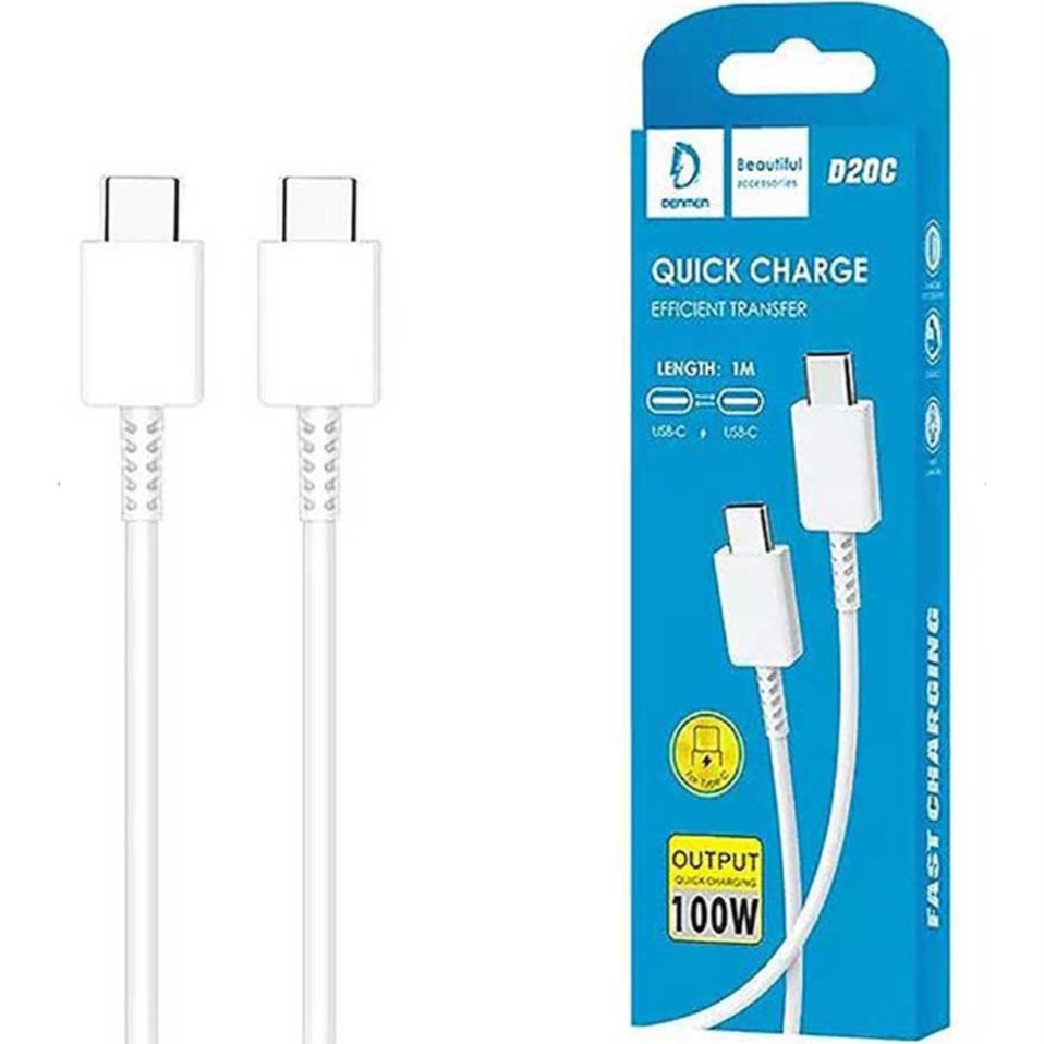 کابل کوئیک شارژ دو سر Type-C دنمن D20C 

