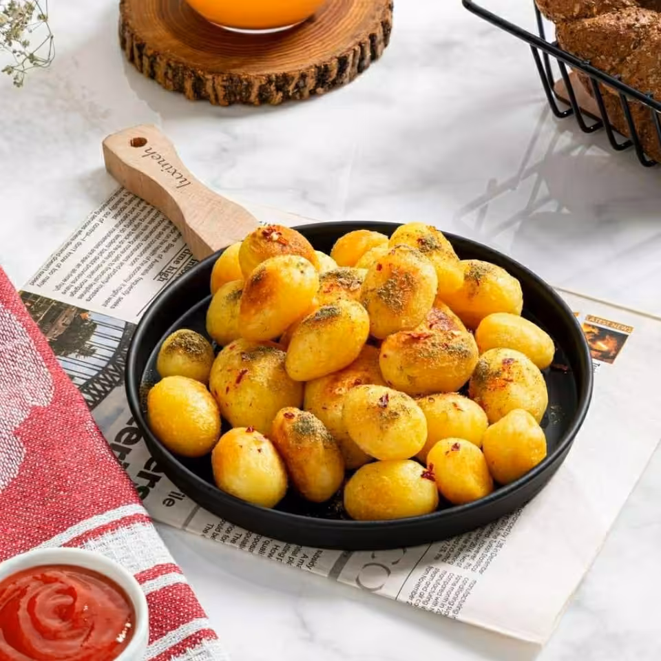 تابه سروفلزی دسته چوبی