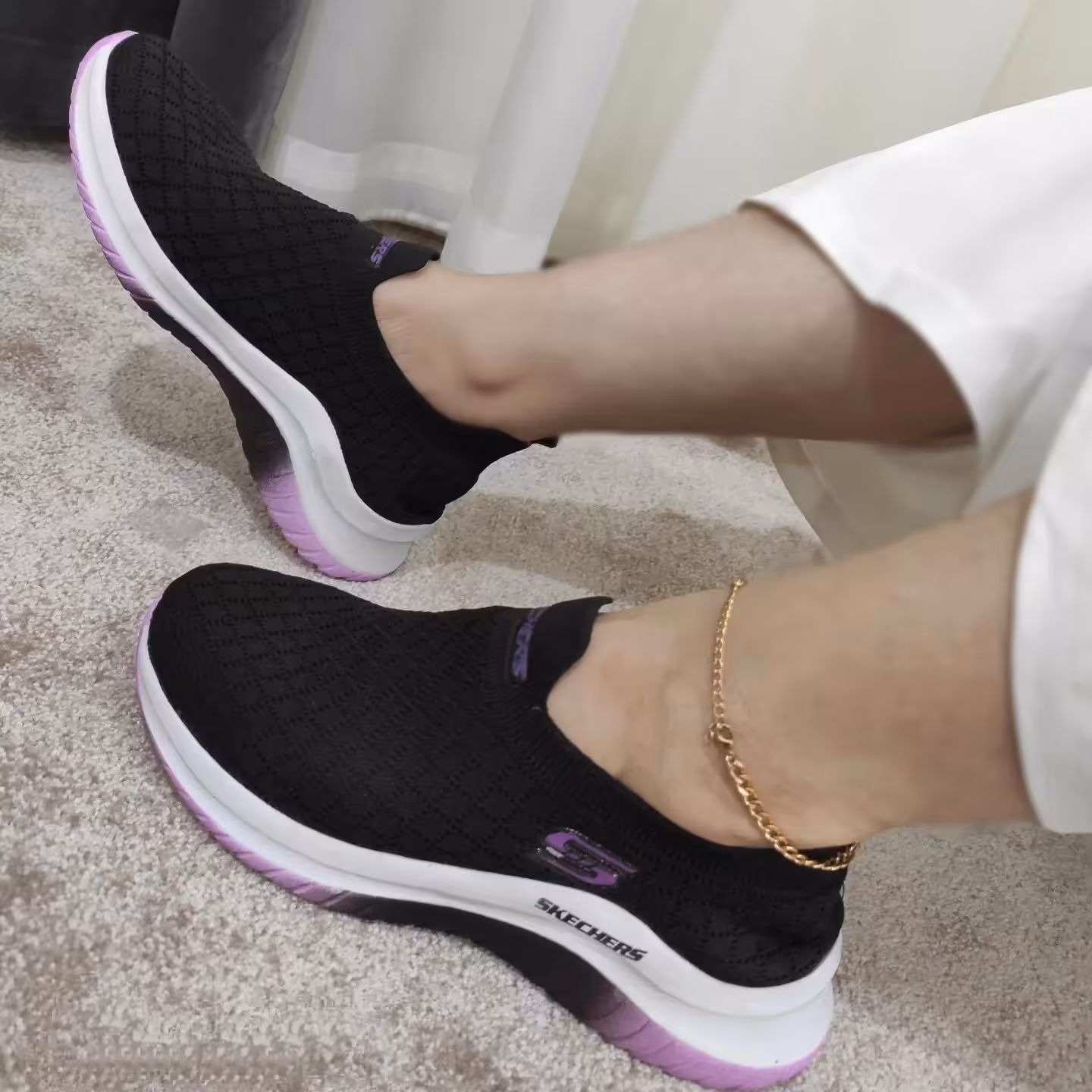 کتونی بدون بند طبی مدل جورابی مخصوص پیاده روی سه تا رنگ شیک سایز 37 تا 40 موجود در کفش پاپوش بهبهان 2