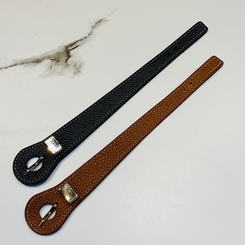 دستبند چرم-مدل کمربندی-رنگ استیل ثابت-دو رنگ مشکی و عسلی ((ارسال رایگان))