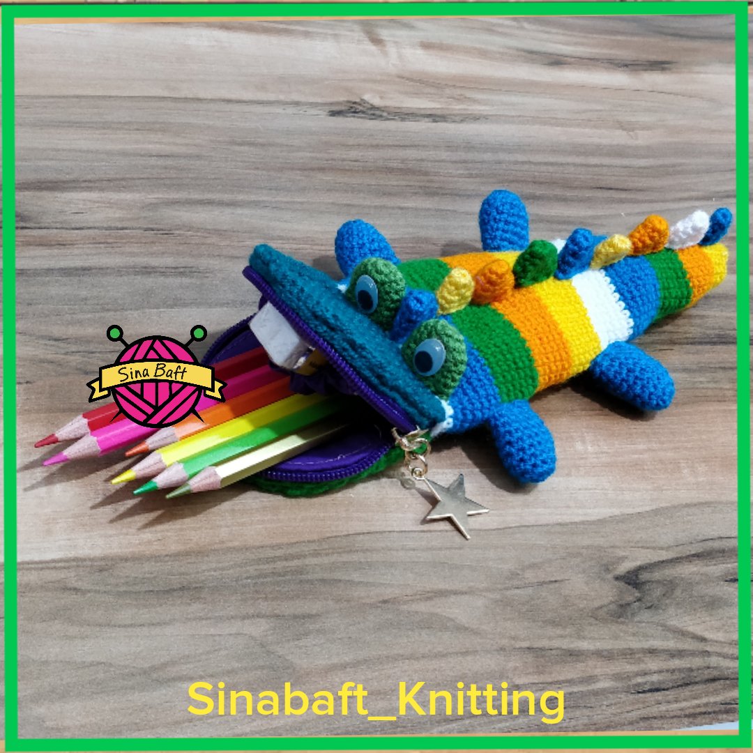 جامدادی دستبافت طرح تمساح