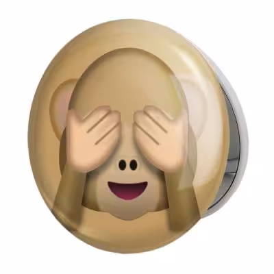 آینه جیبی خندالو طرح ایموجی مدل تاشو کد 24664