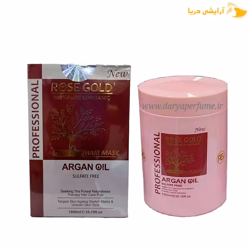 ماسک مو رزگلد مدل آرگان اویل بدون سولفات حجم 1000میل