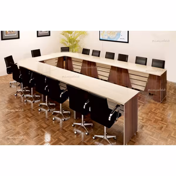 میز کنفرانس پنل طرحدار کد 302