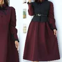 پیراهن جلیقه به همراه کمربند سه تکه شیک و مجلسی