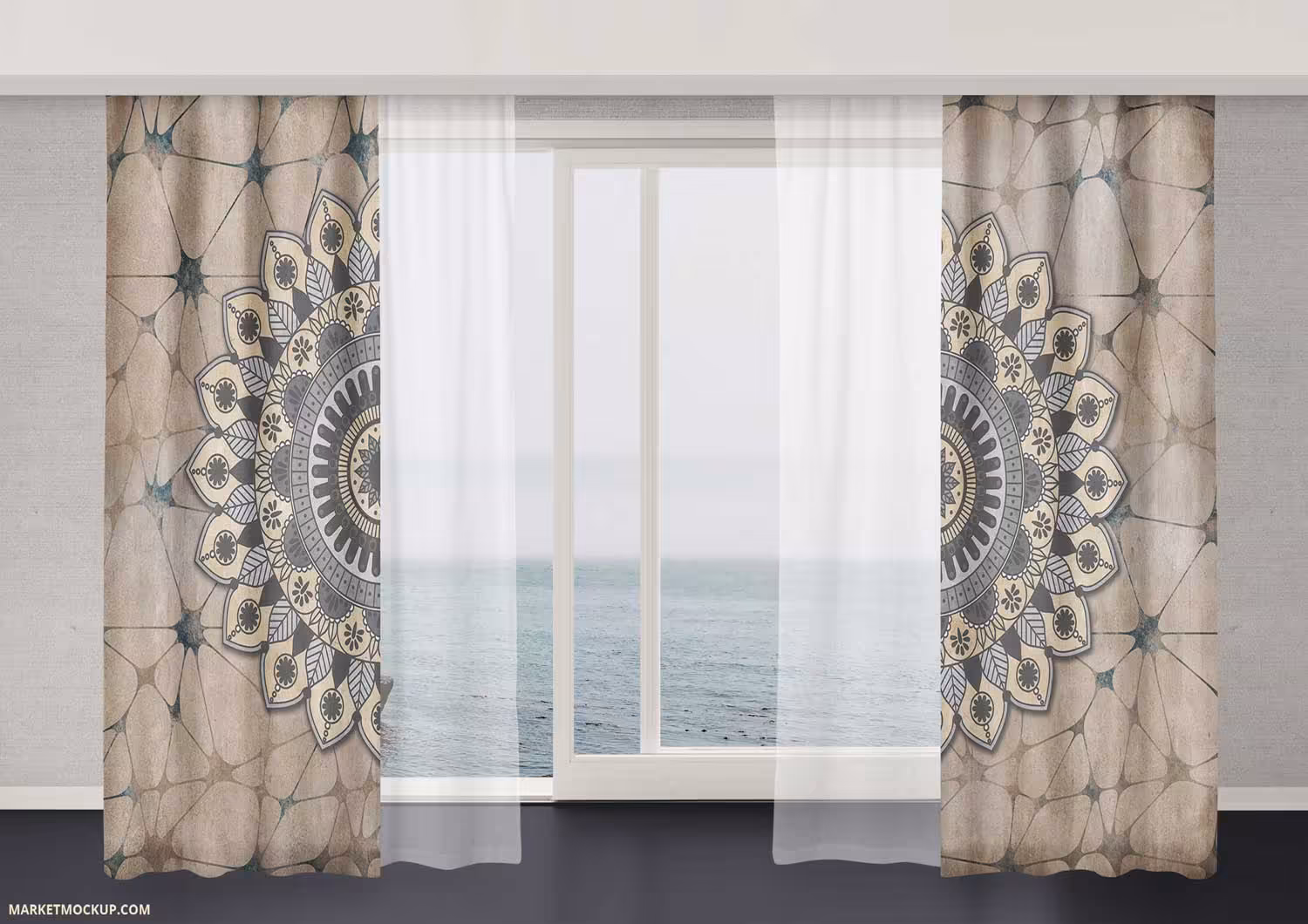 پرده سنتی شمسه