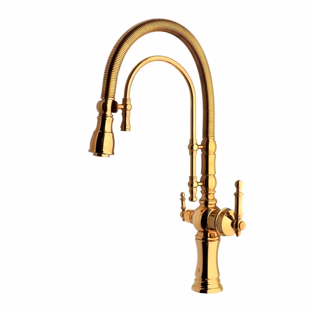 شیر سینک دو منظوره طلایی 